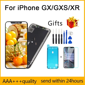 AAA+++ iPhone X OLED Ar 3D Touch Digitizer Asamblejas Nav Mirušo Pikseļu LCD Ekrāna Nomaiņa Displejs iPhoneX LCD ar Dāvanu