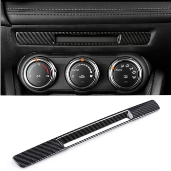 ABS Oglekļa Šķiedras stils Paneļa vidus konsoles Segtu apdares lentes Priekš Mazda CX-3 CX3 2017 2018