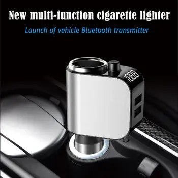 AD909 Bluetooth, FM Raidītājs Brīvroku Automašīnas Komplekts MP3 Atskaņotājs Strāvas Kontaktligzdas Jaunu Dizainu Visiem Transportlīdzekļiem, Auto Piederumi