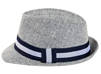 [AETRENDS] Eiropas Cilvēka Classic Salmu Fedora Cepures Vīriešiem Džeza Vāciņu Izmērs 58CM Z-5314