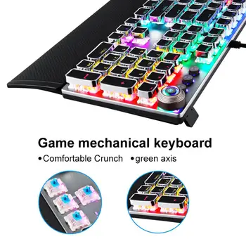 AULA Mechanical Gaming Keyboard Mouse Combo 104keys Anti-dubultattēlu Black/Blue Switch Spēļu Klaviatūra Komplekts Gamer PC Desktop