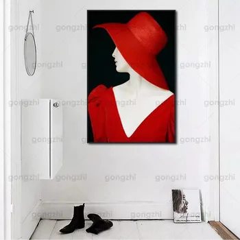 Abstrakti Krāsains Minimālisma Elegants Apģērbs Sieviešu Ziemeļvalstu Mājas Sienas Gleznojums, Bezrāmju Gleznas Hd Drukas Apdare Plakāts