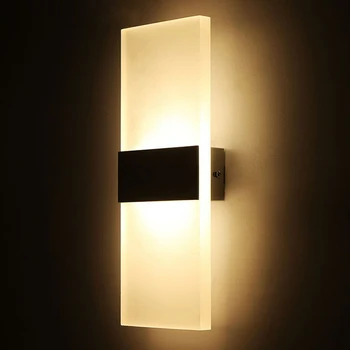 Akrila 3/5/6W LED Sienas Apgaismojuma 110V, 220V Iekštelpu Gultas kronšteins Luktura Mūsdienu mājās, guļamistabas Koridora bēniņu apgaismojuma Apdare