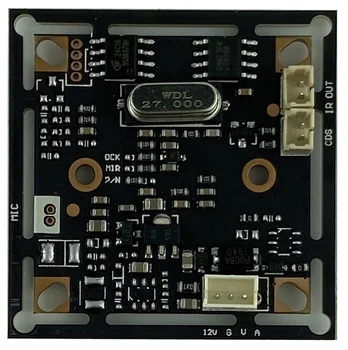 Analogā/CVBS 600TVL 7440+8510 CMOS Kameras Moduļa ar M12 Objektīvs IRC 2.8-12mm DC 12V 38*38mm BNC Koaksiālie CCTV Drošības