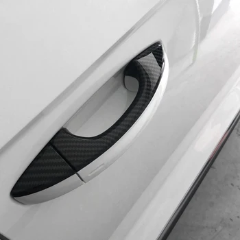 Auto Piederumi ABS Oglekļa Vārtiem Durvju Roktura Apdare Rāmja Uzlīme Segtu Molding par VW Volkswagen Atlas Teramont T-roc 2017-2020