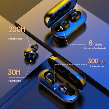 B5 TWS Bezvadu Bluetooth 5.0 In-Ear Austiņas Sporta Earbuds, iPhone, Android Trokšņa Slāpēšanas Ūdensizturīgs Austiņu Ausī
