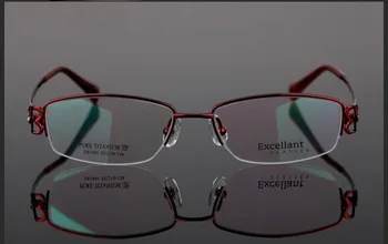 BCLEAR Sieviešu ultra-viegls, titāna rāmis brilles tuvredzība rāmji, brilles, optikas rāmis modes pusi rāmi D81491