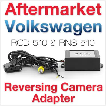 BODENLA V9.3 Versiju VW RNS510 RCD510 RNS315 AV dekoderi video Converter Box atpakaļskata kamera CVBS RGB