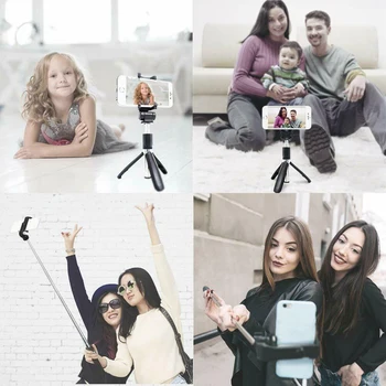 BT Selfie Stick Statīva, Pārnēsājams Mini Pagarināt Tiešraidi Statīvu 55mm-85mm Tālrunis Selfie Stick Statīvi Dropshipping