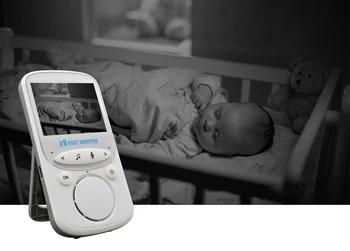 Bezvadu LCD Audio un Video Baby Monitor VB605 Radio Aukle Mūzikas Domofons IS 24h Portatīvo Bērnu Kameras Bērnu Walkie Talkie Aukle