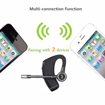 Biznesa Bluetooth Austiņa Automašīnas Bluetooth Skaļruņa brīvroku režīmā ar mic auss āķis Bluetooth Bezvadu Austiņas iPhone kulaklık