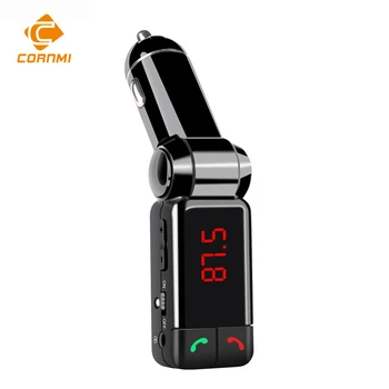 CORNMI Auto Maksas Dual USB Bezvadu Bluetooth, MP3 Audio Atskaņotāju, Auto lādētājs iphone Xiaomi Mi6 5 FM Raidītājs Brīvroku Zvanu