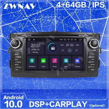 Carplay IPS Android Ekrāna Toyota Auris 2006 2007 2008 2009 2010 2011 2012 Auto Radio Stereo Multimediju Atskaņotājs, GPS Galvas Vienības