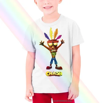 Crash somainā žurka Aku Aku Oficiālais Mens Bērnu Bērnu T-krekls