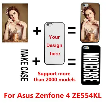 DIY Personalizētu pielāgotus foto nosaukums Pielāgot drukāšanas jūsu dizaina attēlu uz lietu par Asus Zenfone 4 ZE554KL
