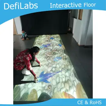 DefiLabs Interaktīvās Grīdas/sienas Projekcijas programmatūru ar 130 ietekmi uz bērniem spēlēt spēles