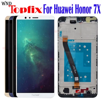 Displeja Par Godu 7X LCD Displejs, Touch Screen Montāža Nomaiņa Huawei Honor 7 X Ekrānu ZB-L21 L22 L24 Modelis