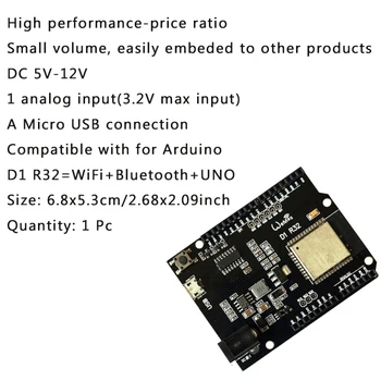 ESP32 Par Wemos D1 Mini Arduino R3 D1 R32 WIFI Bezvadu Bluetooth Attīstības padomes CH340 4M Atmiņas Vienu