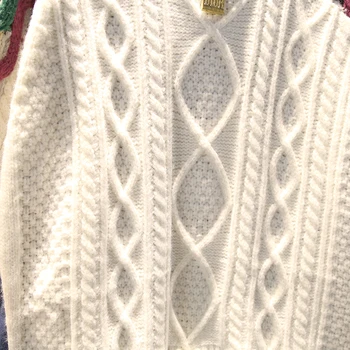 [EWQ] 2021. gada Pavasarī ziemas Jaunais Modelis Apaļu Apkakli, garām Piedurknēm Viltus Divas Gabals Džinsa Raibs Adīšanas Ikdienas Džemperis Sievietēm AH567