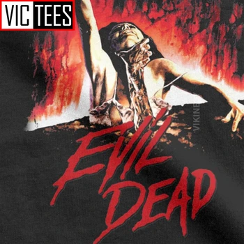 Evil Dead T Krekls Vīriešu Kokvilnas Hipster T-Krekls Šausmu Biedējošu Rāpojošs Tērpu Halloween Drēbes Lielgabarīta