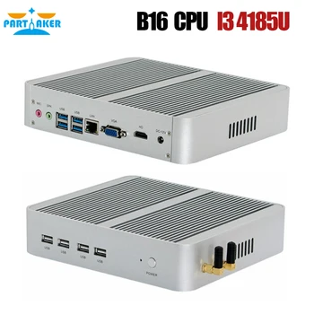 Fanless Mini Datoru i7 8550U/10710U i5 8250U/7260U/i3 8145U 2*DDR4 Msata+M. 2 SSD Micro PC Win10 Pro Barebone HTPC Nuc VGA, HDMI