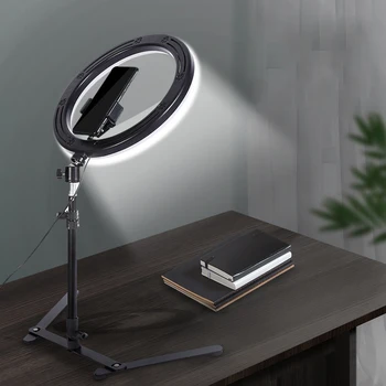 Fotogrāfija Apgaismojums Aizpildīt Gredzenu Gaismas Lampa Tālrunis Ringlight Statīvs Statīvs Foto Led Selfie ar Bluetooth