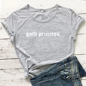 Goth Princese Harajuku T Krekls Sievietēm, O-veida kakla Īsām Piedurknēm Camiseta Mujer Melns Kokvilnas T Sievietēm Gadījuma Tee Kreklu Femme T-krekls