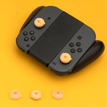 Gudrs Cūku Cāli Īkšķi Satver Kursorsviru Klp JoyCon Šūpuļzirgs Caps neslīdoša Thumbstick Lietu Vāku Nintendo Slēdzis Lite Piederumi
