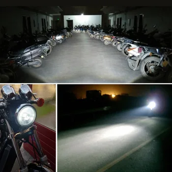 H4 Led Motocikla priekšējo Lukturu 12V HS1 LED H4 Led Moto Spuldzes 3400lm Super Spilgti Balta Motociklu Lukturi Scooter Moto Piederumi
