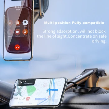 HOCO Qi Bezvadu Automašīnas Lādētājs 15W Ātrās Uzlādes Statīvs iPhone 12 pro Max 12 mini Auto telefona Turētājs Magnētiskā Gaisa Vent Mount