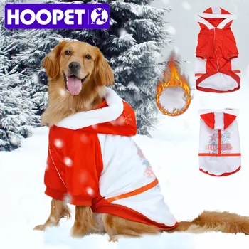 HOOPET Mājdzīvnieku Kažoku, Apģērbs Suņiem, Ziemas Apģērbs Siltā Suņu Apģērbs Suņu Ūdensizturīgs Ziemassvētku Liels Suns Mētelis