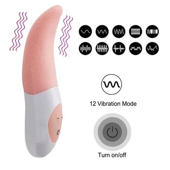 IKOKY 12 Frekvenču Mēle, Vibrators Blowjob Mutvārdu Masturbator Massager Klitora Stimulators Seksa Rotaļlietas Pāriem Pieaugušo Produkti