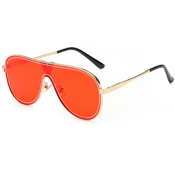 Ir 2021. Lielajam Izmēģinājuma Punk Saulesbrilles Sieviešu Vintage Viena Objektīva Saules Brilles Vīriešu Saulesbriļļu Oculos Feminino Lentes Gafas De Sol UV400