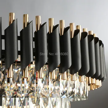 Itālija Taisnstūra Mūsdienu Kristāla Lustras Ēdamistaba Luksusa Dzīvojamās Istabas LED E14 Apgaismes Armatūru Liela Virtuve Spīdumu Cristal