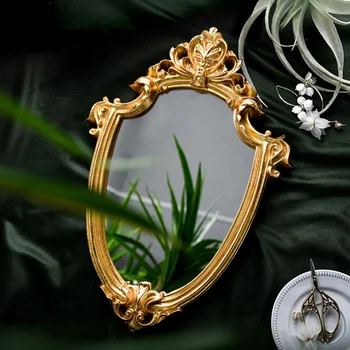Izsmalcinātu Aplauzums Spogulis Karājas Spogulis Vintage Vannas istabas Spogulī, Dāvanas Sieviete Lady