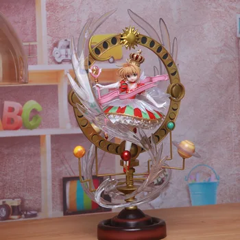 Japāņu anime popularitāti 44CM Grezns Cardcaptor Sakura sagūstītāja Sakura Modeli, rotaļlietas, Dāvanu Bērnu Ziemassvētku rotājumi modelis