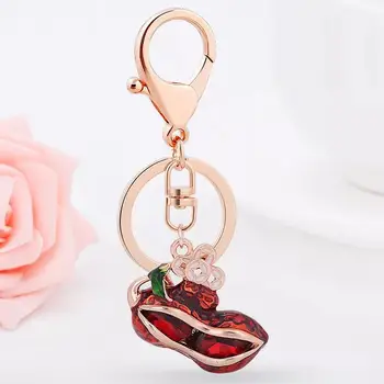 Jauna, Ķīniešu stila classic laimīgs zemesriekstu atslēgu, gredzenu, svētku zemesriekstu sakausējuma auto keychain Meiteņu Somas Aksesuāri atslēgu piekariņi