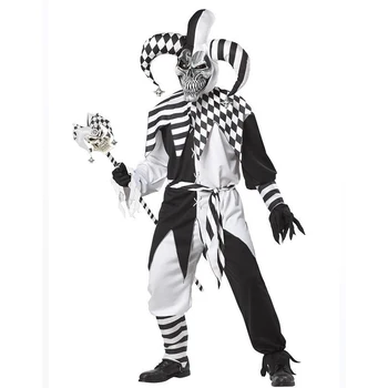 Jauno Kalifornijas Kostīmi Neviens Muļķis Kapuci Kostīmu Vīriešu Pieaugušo Nav Krāpšanos Ļauns Jokdaris Kostīmi Skelet Nar Halloween Cilvēks Kostuum