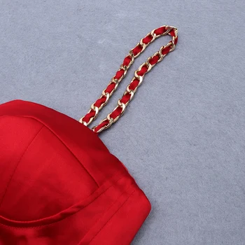 Jauno Modes Sexy V Kakla tauriņu Sequined Red Divi Gabali Pārsēju Komplekts 2020. Gadam Slavenību Dizaineru Modes Vasaras Sieviešu Komplekts