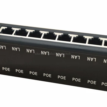 Jauns 8 Portu POE Inžektors POE Splitter, lai CCTV Tīkla Camera POE Power Over Ethernet IEEE802.3af Au13 19 Droship