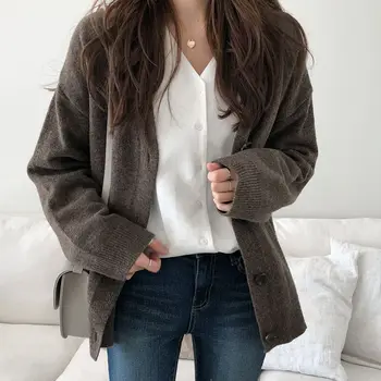 Jauns Džemperis Sieviešu Jaciņa Modes Befree korejiešu Stilā, Ziemas Drēbes Zaudēt Labāko Garš Trikotāžas Džemperis Sievietēm Sieviešu Mētelis 2020