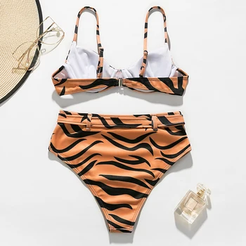 Jo-X Leopard print peldkostīmu sieviešu Push up bikini 