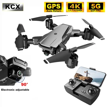 KCX Profesionālās Quadcopter dūkoņa 4K Gps kameras 1080P 5G WIFI FPV 20 Minūšu Ilgu Lidojumu Smart Šādu RC Drones VS SG907