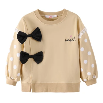 KEAIYOUHUO Pavasara Rudens Baby Boy Apģērbs, Krekls, Lai Pusaudzis Gadījuma garām Piedurknēm Izšuvumi Džemperis Meitenēm 2 līdz 6 Gadiem
