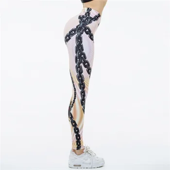 Karstā Jauns! Modes Varonis Iespiesti Stulpiņi Sieviešu Push Up Fitnesa Legging Sporta Slim Jeggings Augstas Elastības 3D Drukas Stulpiņi