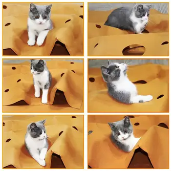 Kaķis Spēlē Mat Mācību Pet Darbības Spēlēt Paklāji Saliekamās Mājdzīvnieki Paklājs Pret Skrāpējumiem Rotaļlietas, Bite Pad
