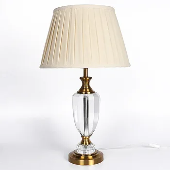Kristāla Galda Lampas Galda gaismas, mājas dekoru, galda gaismas zelta bāzes modern home decoration, galda lampas guļamistabas led lampas, gultas