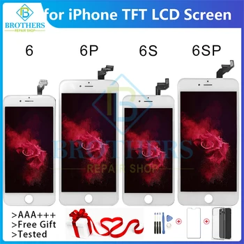 LCD Ekrāns iPhone 6 6S 6 Plus 6S Plus LCD Displejs, Touch Screen LCD Displejs, Touch Digitizer Montāža Testēti Nav Dead Pixel