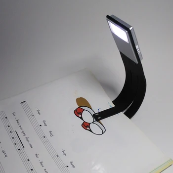 LED Lasot Grāmatu Gaismas Ar maināmām Elastīgu Klipu USB Uzlādes indikators Iekurt e-grāmatu Spilgtums Regulējams galda Lampas