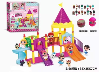 LOL Pārsteigums Atrakciju Parku Spēlēt Mājas Modelis Slaidu, Šūpoles Rīcības Anime Attēls Bērniem, Dzimšanas diena Dāvanas, Rotaļlietas